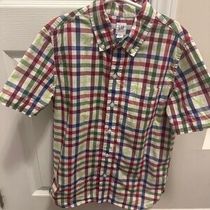 🎉BUNDLE 10 for $30🎉 GAP Kids Plaid Short Sleeve Shirt - Red, Green, Blue